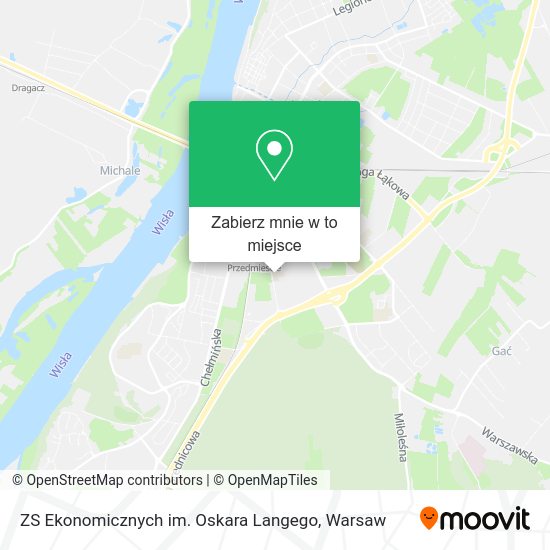 Mapa ZS Ekonomicznych im. Oskara Langego