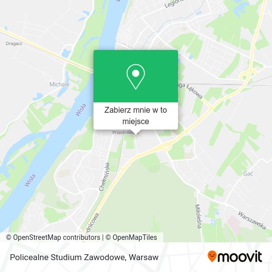 Mapa Policealne Studium Zawodowe