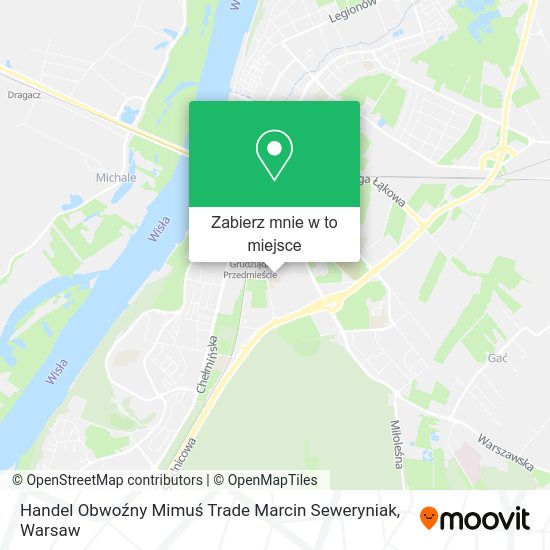 Mapa Handel Obwoźny Mimuś Trade Marcin Seweryniak