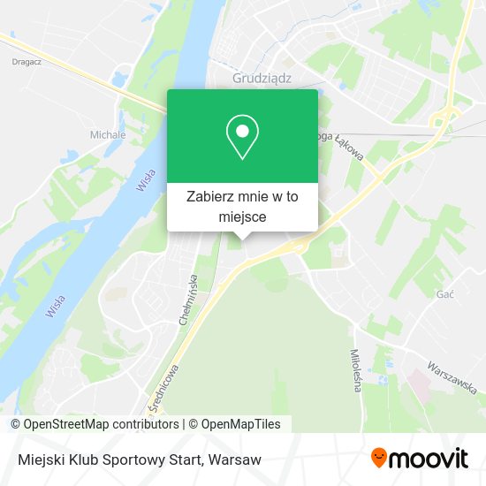 Mapa Miejski Klub Sportowy Start