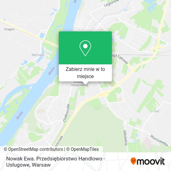 Mapa Nowak Ewa. Przedsiębiorstwo Handlowo - Usługowe