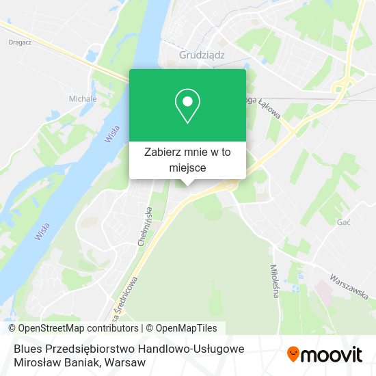 Mapa Blues Przedsiębiorstwo Handlowo-Usługowe Mirosław Baniak