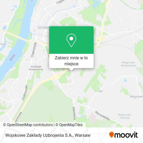 Mapa Wojskowe Zakłady Uzbrojenia S.A.