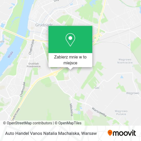 Mapa Auto Handel Vanos Natalia Machalska