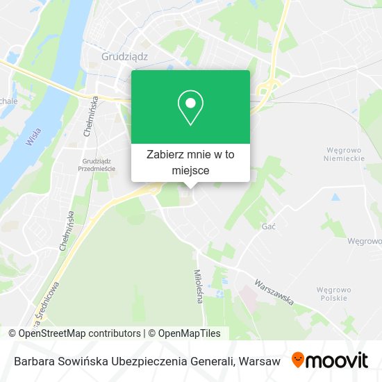 Mapa Barbara Sowińska Ubezpieczenia Generali