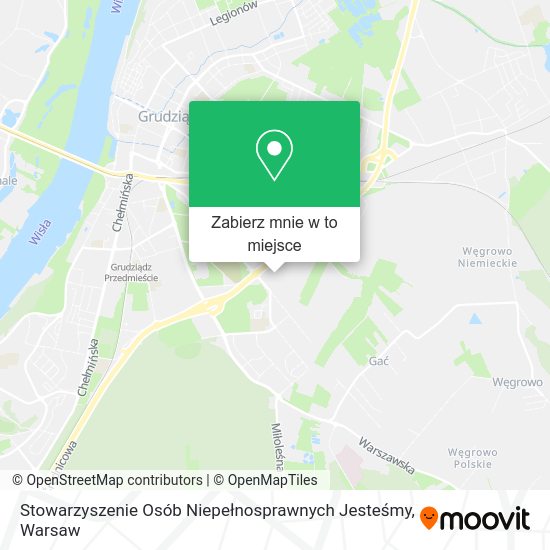 Mapa Stowarzyszenie Osób Niepełnosprawnych Jesteśmy