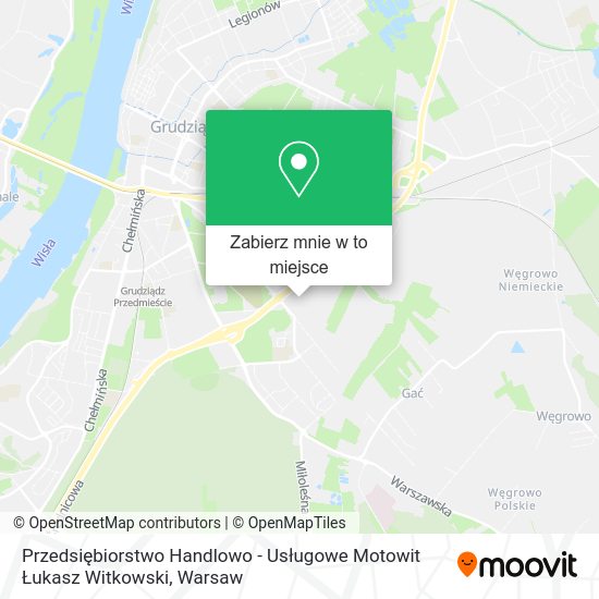 Mapa Przedsiębiorstwo Handlowo - Usługowe Motowit Łukasz Witkowski