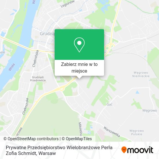 Mapa Prywatne Przedsiębiorstwo Wielobranżowe Perła Zofia Schmidt