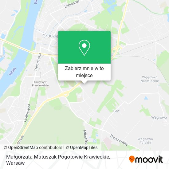 Mapa Małgorzata Matuszak Pogotowie Krawieckie