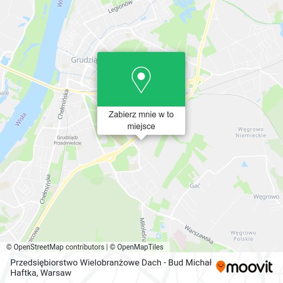 Mapa Przedsiębiorstwo Wielobranżowe Dach - Bud Michał Haftka