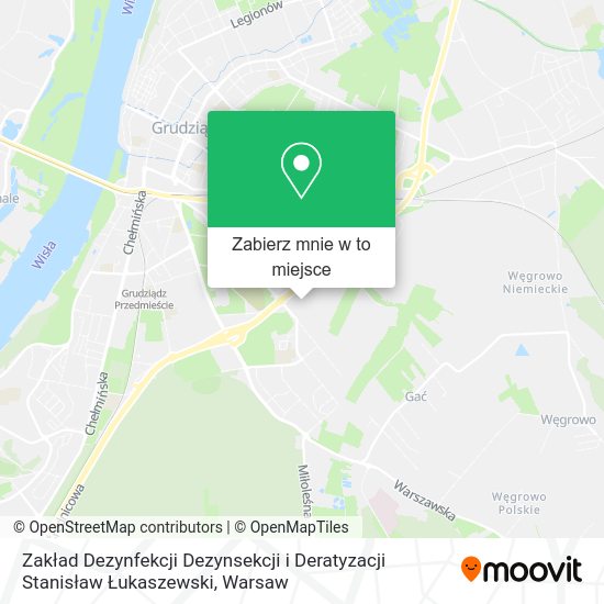 Mapa Zakład Dezynfekcji Dezynsekcji i Deratyzacji Stanisław Łukaszewski