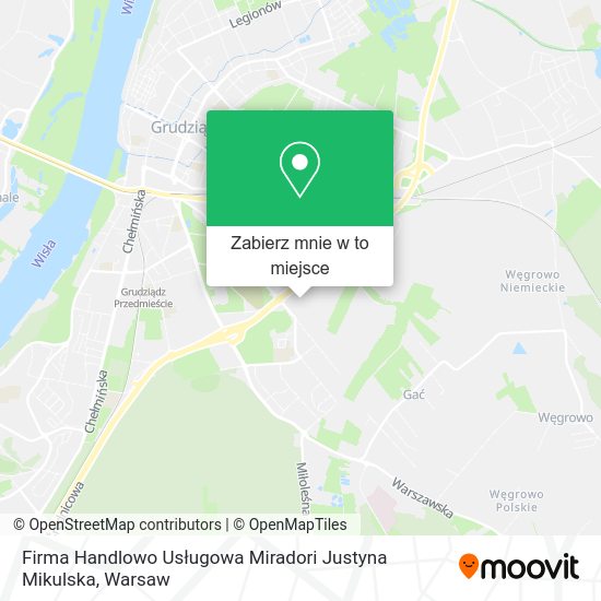 Mapa Firma Handlowo Usługowa Miradori Justyna Mikulska