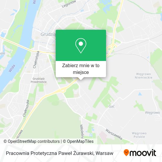 Mapa Pracownia Protetyczna Paweł Żurawski