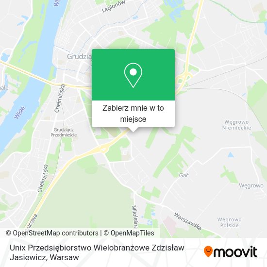 Mapa Unix Przedsiębiorstwo Wielobranżowe Zdzisław Jasiewicz