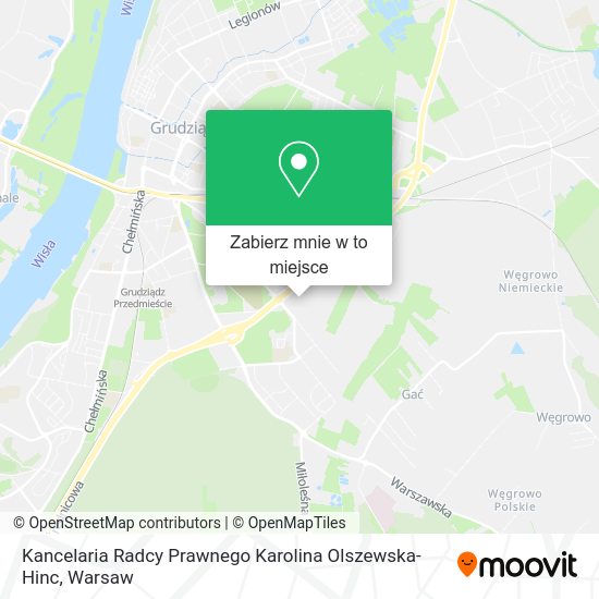 Mapa Kancelaria Radcy Prawnego Karolina Olszewska-Hinc