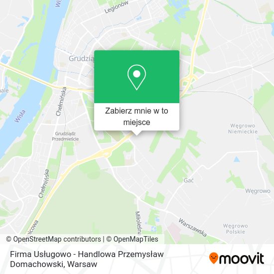 Mapa Firma Usługowo - Handlowa Przemysław Domachowski