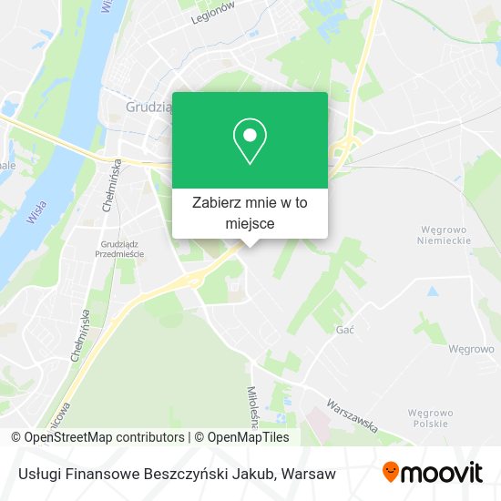 Mapa Usługi Finansowe Beszczyński Jakub