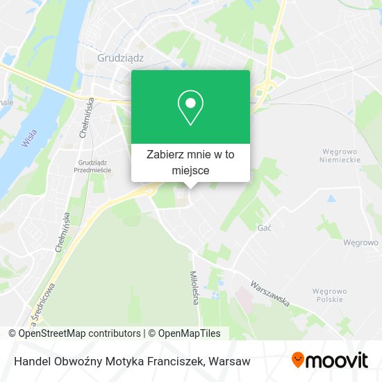 Mapa Handel Obwoźny Motyka Franciszek