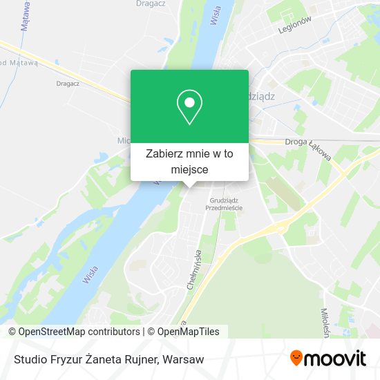 Mapa Studio Fryzur Żaneta Rujner