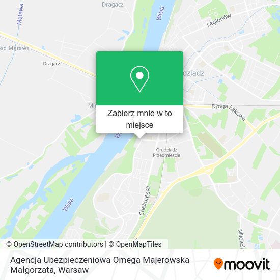 Mapa Agencja Ubezpieczeniowa Omega Majerowska Małgorzata