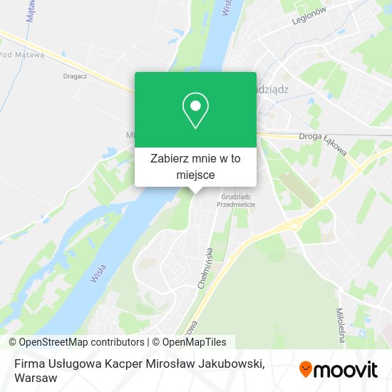 Mapa Firma Usługowa Kacper Mirosław Jakubowski