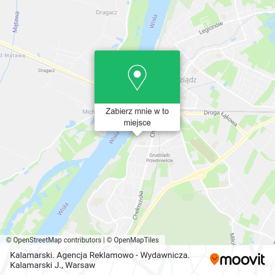 Mapa Kalamarski. Agencja Reklamowo - Wydawnicza. Kalamarski J.