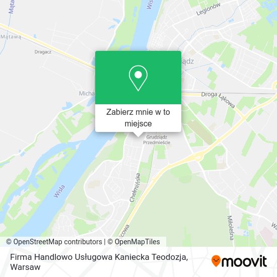 Mapa Firma Handlowo Usługowa Kaniecka Teodozja