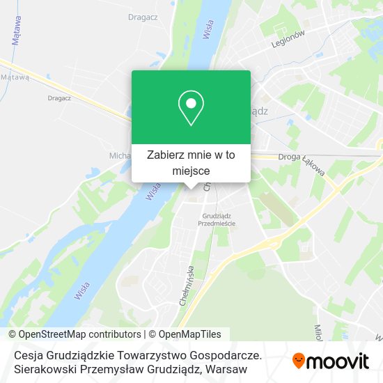 Mapa Cesja Grudziądzkie Towarzystwo Gospodarcze. Sierakowski Przemysław Grudziądz