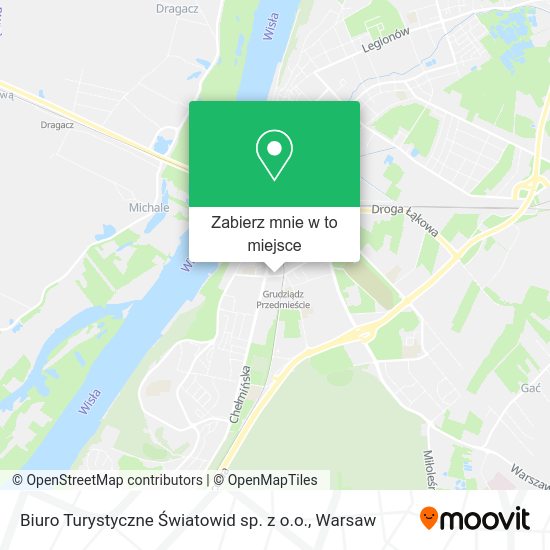 Mapa Biuro Turystyczne Światowid sp. z o.o.