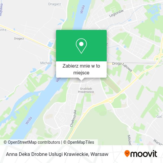 Mapa Anna Deka Drobne Usługi Krawieckie