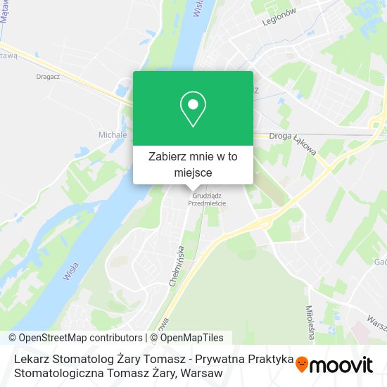 Mapa Lekarz Stomatolog Żary Tomasz - Prywatna Praktyka Stomatologiczna Tomasz Żary