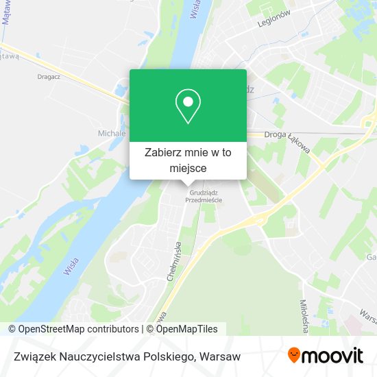 Mapa Związek Nauczycielstwa Polskiego