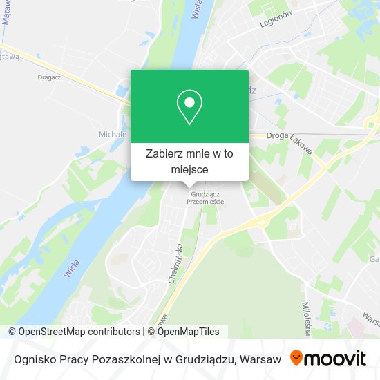 Mapa Ognisko Pracy Pozaszkolnej w Grudziądzu