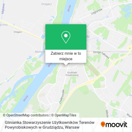 Mapa Glinianka Stowarzyszenie Użytkowników Terenów Powyrobiskowych w Grudziądzu