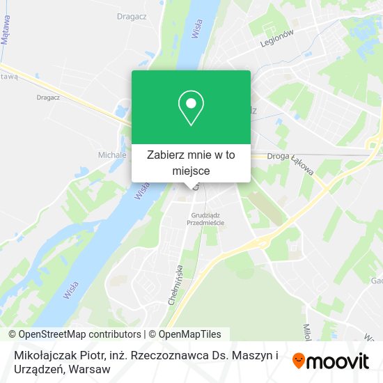 Mapa Mikołajczak Piotr, inż. Rzeczoznawca Ds. Maszyn i Urządzeń