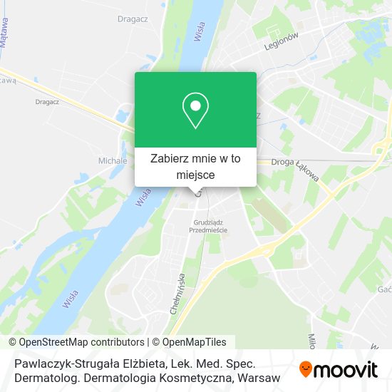 Mapa Pawlaczyk-Strugała Elżbieta, Lek. Med. Spec. Dermatolog. Dermatologia Kosmetyczna