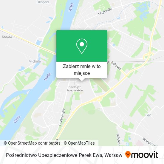 Mapa Pośrednictwo Ubezpieczeniowe Perek Ewa