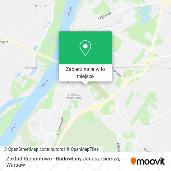 Mapa Zakład Remontowo - Budowlany Janusz Giemza