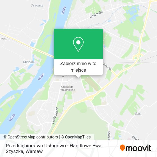 Mapa Przedsiębiorstwo Usługowo - Handlowe Ewa Szyszka