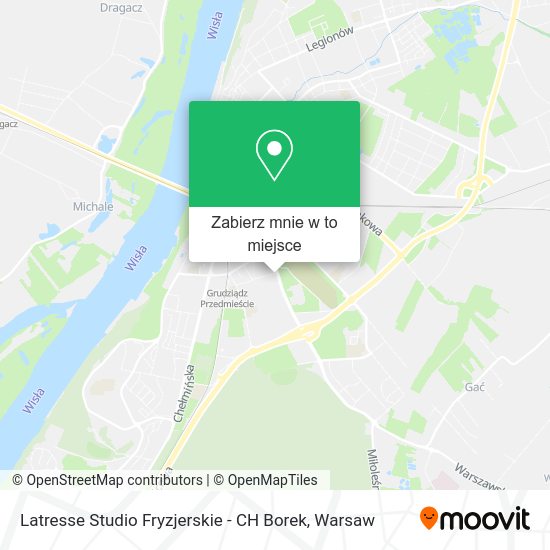 Mapa Latresse Studio Fryzjerskie - CH Borek