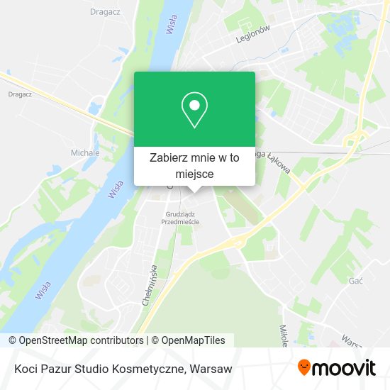 Mapa Koci Pazur Studio Kosmetyczne