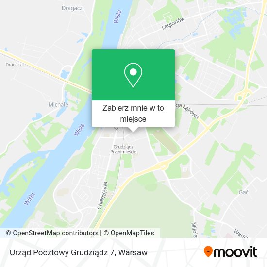 Mapa Urząd Pocztowy Grudziądz 7