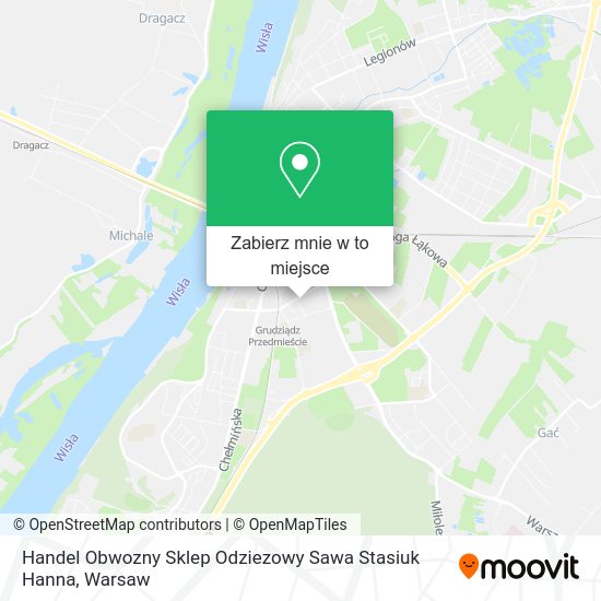 Mapa Handel Obwozny Sklep Odziezowy Sawa Stasiuk Hanna