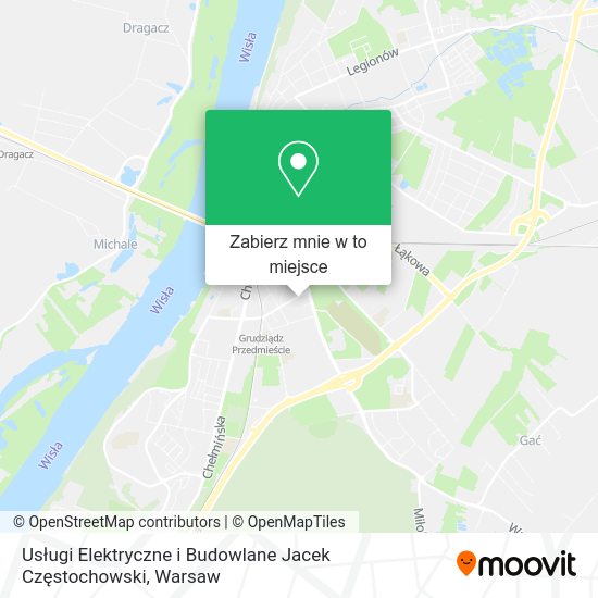 Mapa Usługi Elektryczne i Budowlane Jacek Częstochowski