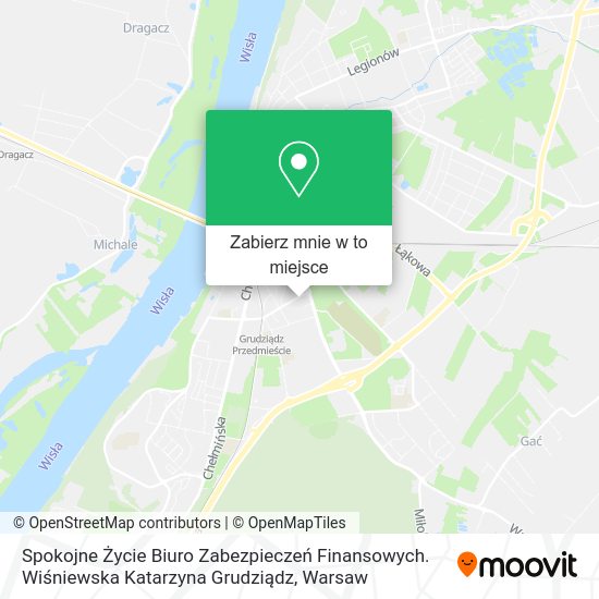 Mapa Spokojne Życie Biuro Zabezpieczeń Finansowych. Wiśniewska Katarzyna Grudziądz