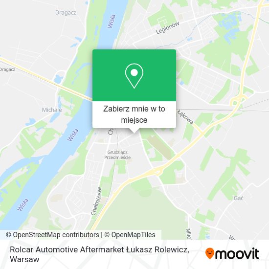 Mapa Rolcar Automotive Aftermarket Łukasz Rolewicz