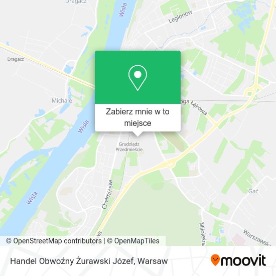 Mapa Handel Obwoźny Żurawski Józef