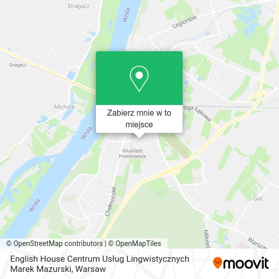 Mapa English House Centrum Usług Lingwistycznych Marek Mazurski