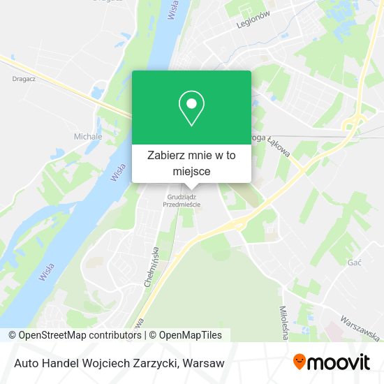 Mapa Auto Handel Wojciech Zarzycki