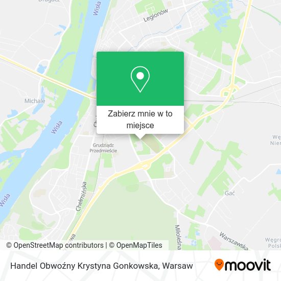 Mapa Handel Obwoźny Krystyna Gonkowska